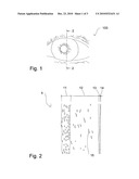 HYPER-OSMOTIC EYE CONTACT LENS diagram and image