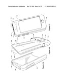 PORTABLE ELECTRONIC DEVICE CASE WITH BATTERY diagram and image