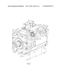 AXIAL PISTON ENGINE HAVING A HOUSING WITH A RADIALLY WIDENED INTERIOR PORTION diagram and image