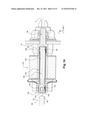 DEVICE FOR LATCHING A CONNECTOR DEVICE AND ASSOCIATED TOOL diagram and image