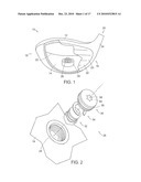 GOLF CLUB HEAD AND REMOVABLE WEIGHT diagram and image