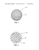 GOLF BALL CORES BASED ON POLYALKENAMER RUBBER HAVING POSITIVE HARDNESS GRADIENTS diagram and image