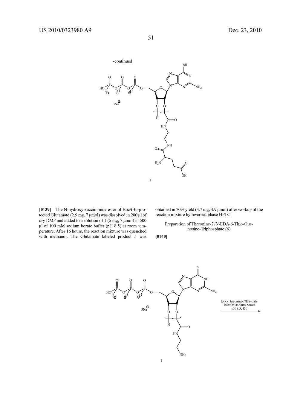 Improvements to analogous compounds of 6-thioguanosine triphosphate, their use in medical fields and processes for their preparation - diagram, schematic, and image 78