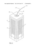 Sensing device with whisker elements diagram and image