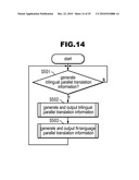 PARALLEL TRANSLATION INFORMATION GENERATION DEVICE, PARALLEL TRANSLATION INFORMATION GENERATION METHOD AND PROGRAM diagram and image