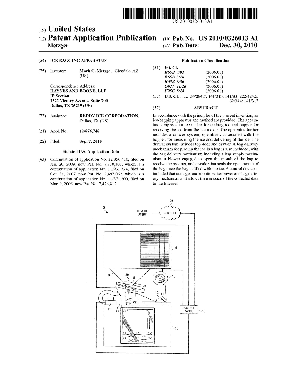 ICE BAGGING APPARATUS - diagram, schematic, and image 01