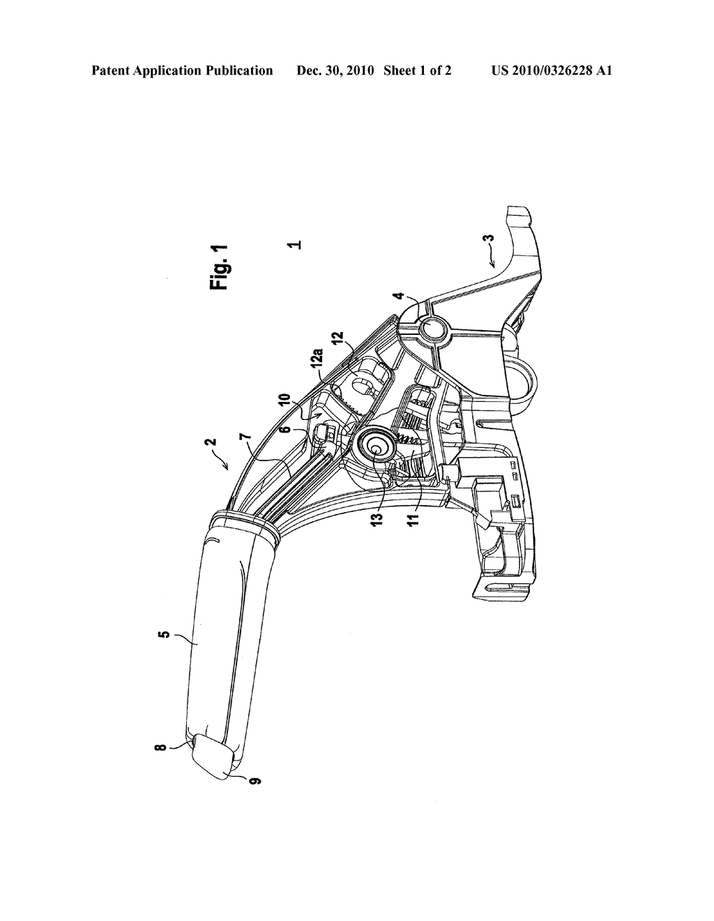 OPERATING MECHANISM FOR A PARKING BRAKE - diagram, schematic, and image 02