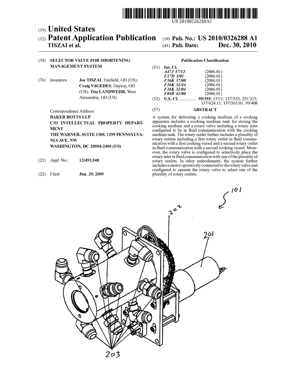 SELECTOR VALVE FOR SHORTENING MANAGEMENT SYSTEM - diagram, schematic, and image 01