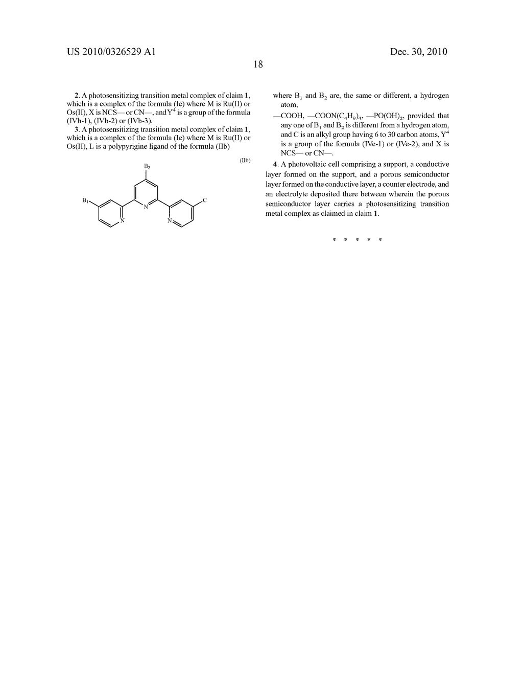 PHOTOSENSITIZING TRANSITION METAL COMPLEX AND ITS USE FOR PHOTOVOLTAIC CELL - diagram, schematic, and image 20