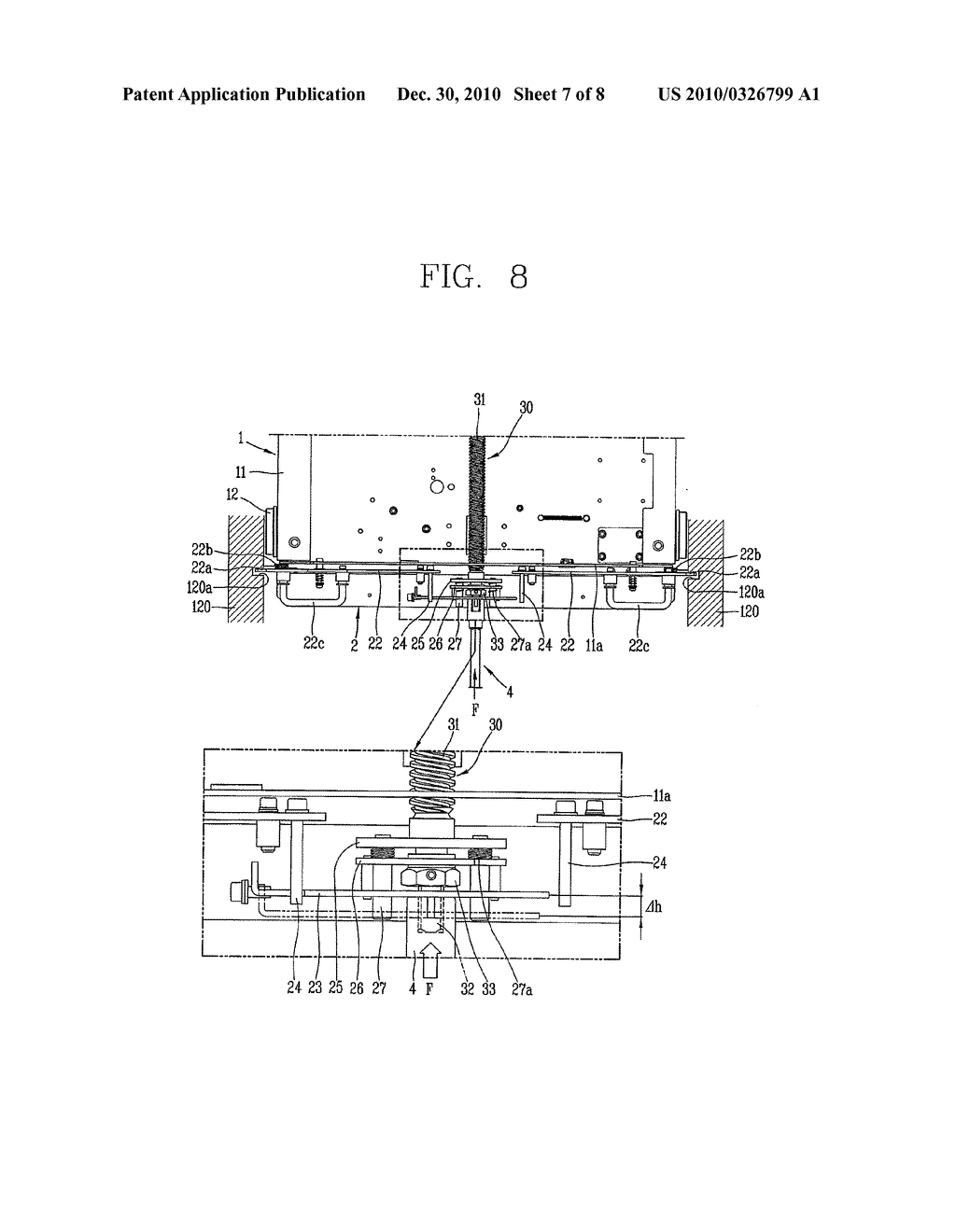 DEVICE FOR PREVENTING WITHDRAWING AND INSERTING OF A CIRCUIT BREAKER - diagram, schematic, and image 08