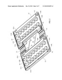 CONTAINER HAVING MEANS FOR HOLDING LITERATURE THEREIN diagram and image