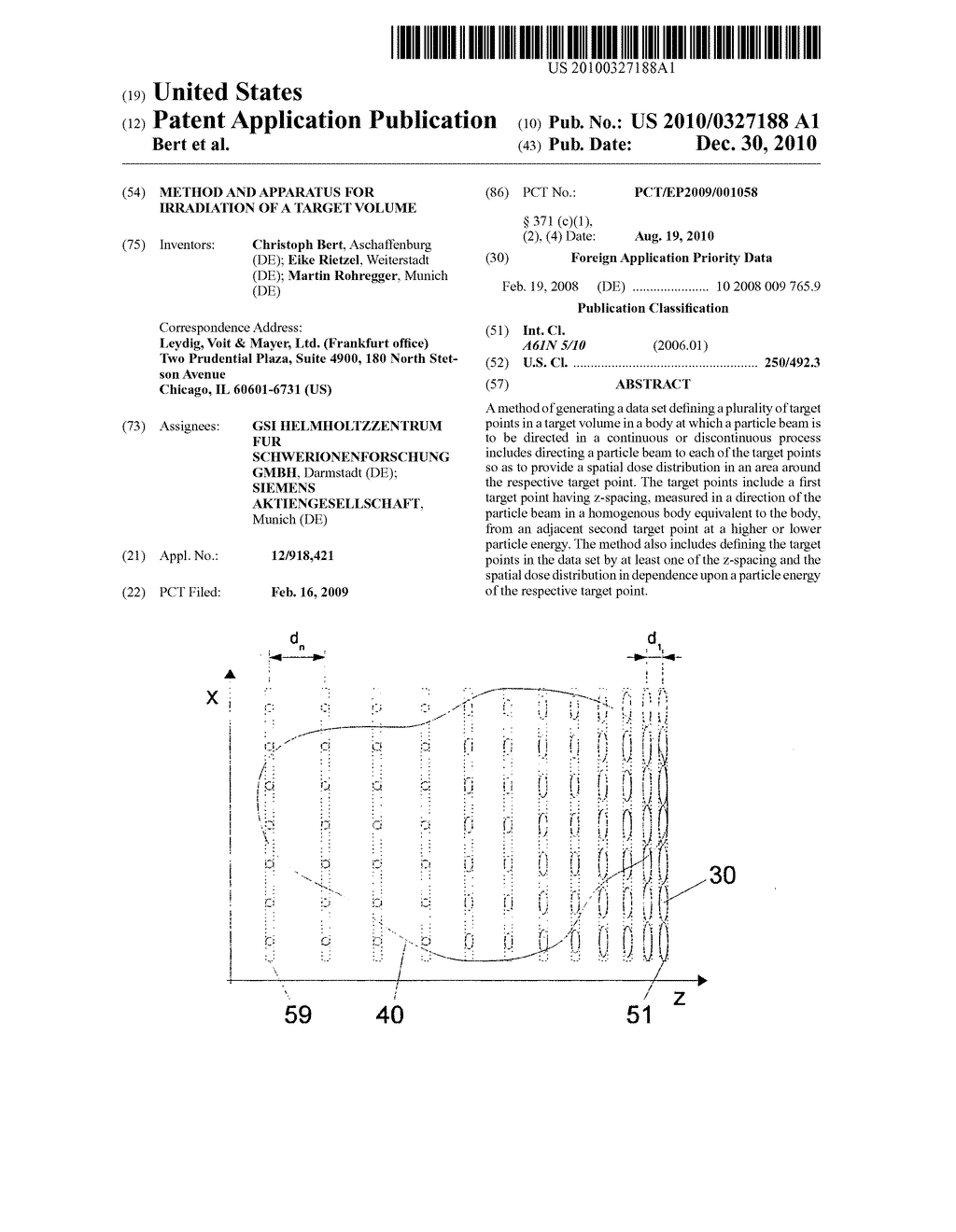 METHOD AND APPARATUS FOR IRRADIATION OF A TARGET VOLUME - diagram, schematic, and image 01