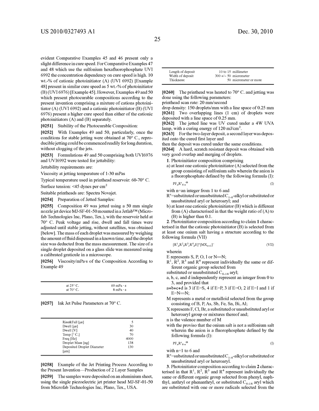 DUAL PHOTOINITIATOR, PHOTOCURABLE COMPOSITION, USE THEREOF AND PROCESS FOR PRODUCING A THREE DIMENSIONAL ARTICLE - diagram, schematic, and image 26