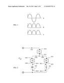 Lighting device with optical pulsation suppression by polyphase-driven electric energy diagram and image