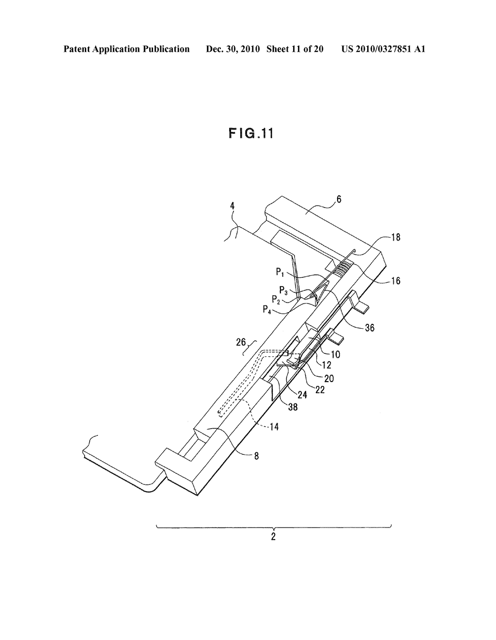CONTACT MECHANISM, CARD DETECTING APPARATUS, AND CARD DETECTING METHOD - diagram, schematic, and image 12