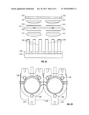 OPHTHALMIC EYEWEAR WITH LENSES CAST INTO A FRAME AND METHODS OF FABRICATION diagram and image