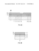 Near-field light generating device that includes near-field light generating element accommodated in a groove of an encasing layer diagram and image