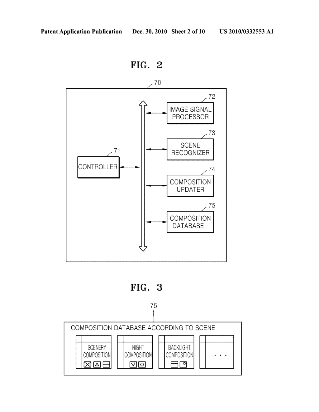 METHOD AND APPARATUS FOR UPDATING COMPOSITION DATABASE BY USING COMPOSITION PATTERN OF USER, AND DIGITAL PHOTOGRAPHING APPARATUS - diagram, schematic, and image 03