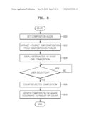 METHOD AND APPARATUS FOR UPDATING COMPOSITION DATABASE BY USING COMPOSITION PATTERN OF USER, AND DIGITAL PHOTOGRAPHING APPARATUS diagram and image