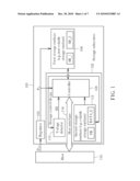 STORAGE CONTROL DEVICE HAVING CONTROLLER OPERATED ACCORDING TO DETECTION SIGNAL DERIVED FROM MONITORING POWER SIGNAL AND RELATED METHOD THEREOF diagram and image