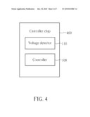 STORAGE CONTROL DEVICE HAVING CONTROLLER OPERATED ACCORDING TO DETECTION SIGNAL DERIVED FROM MONITORING POWER SIGNAL AND RELATED METHOD THEREOF diagram and image