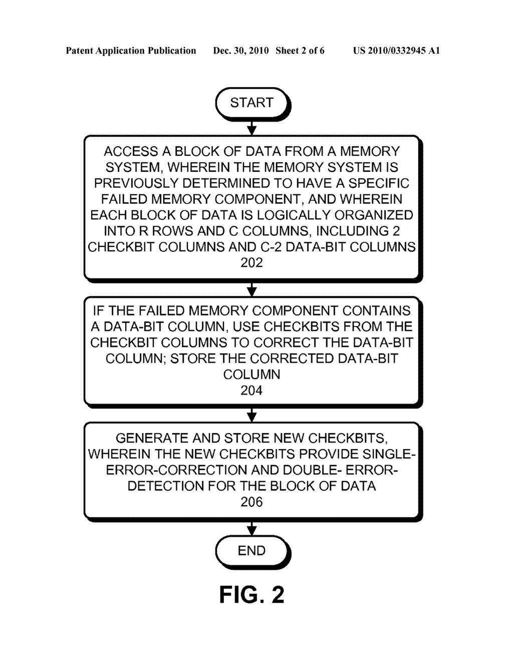 FACILITATING PROBABILISTIC ERROR DETECTION AND CORRECTION AFTER A MEMORY COMPONENT FAILURE - diagram, schematic, and image 03