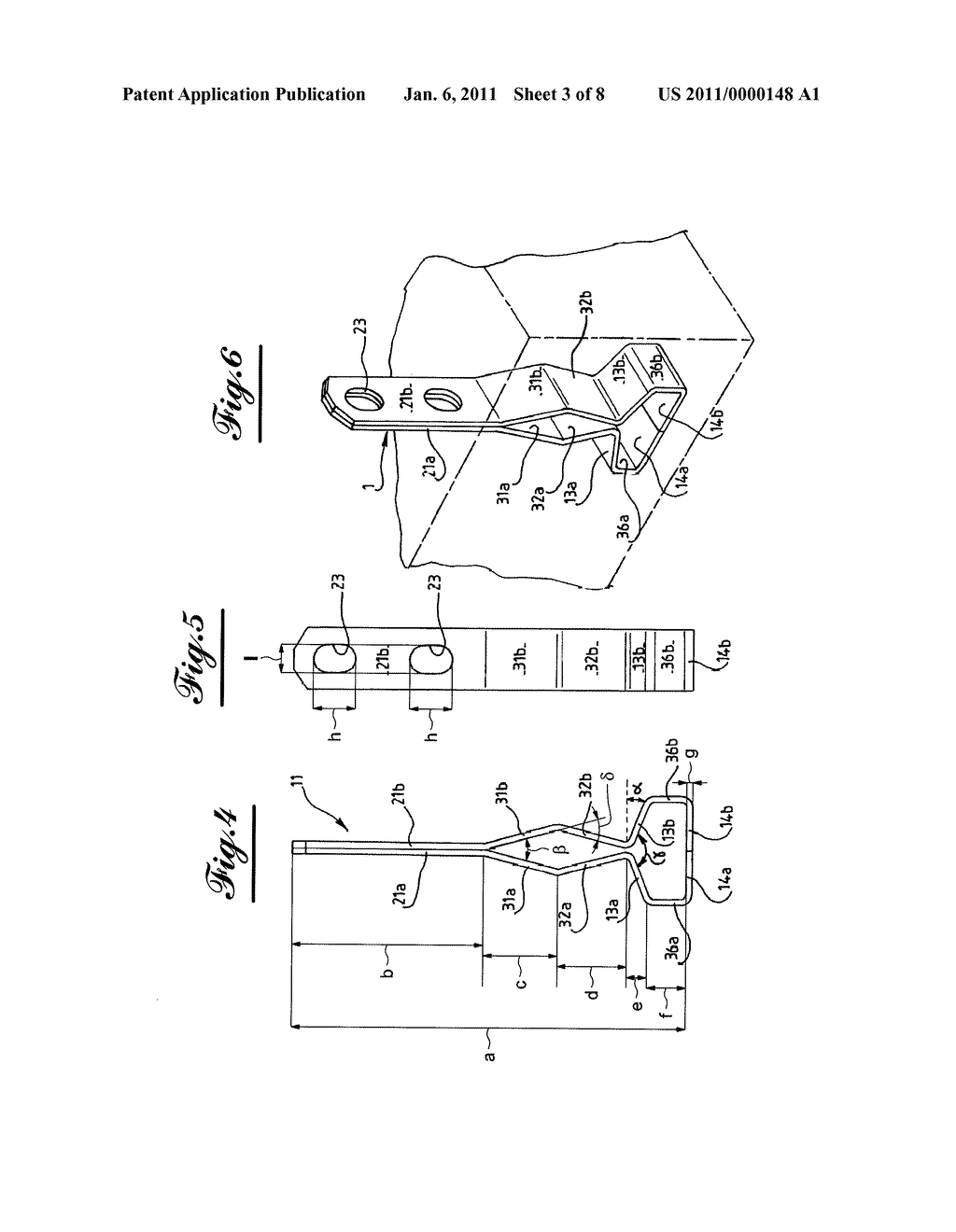 ANCHOR FOR HANDLING CONSTRUCTION ELEMENTS COMPRISING FIXED DIVERGENT ARMS - diagram, schematic, and image 04