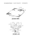 DECORATIVE GRASS HAVING AN APPEARANCE SIMULATING THE APPEARANCE OF CLOTH diagram and image