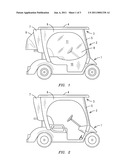 COWLINGS FOR GOLF CARTS AND OTHER VEHICLES FOR CONCEALING ENCLOSURES AND OTHER ACCESSORIES diagram and image