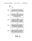 METHOD FOR SCANNING AND ENLARGING SELECTED AREAS OF A PRINTED PAGE diagram and image
