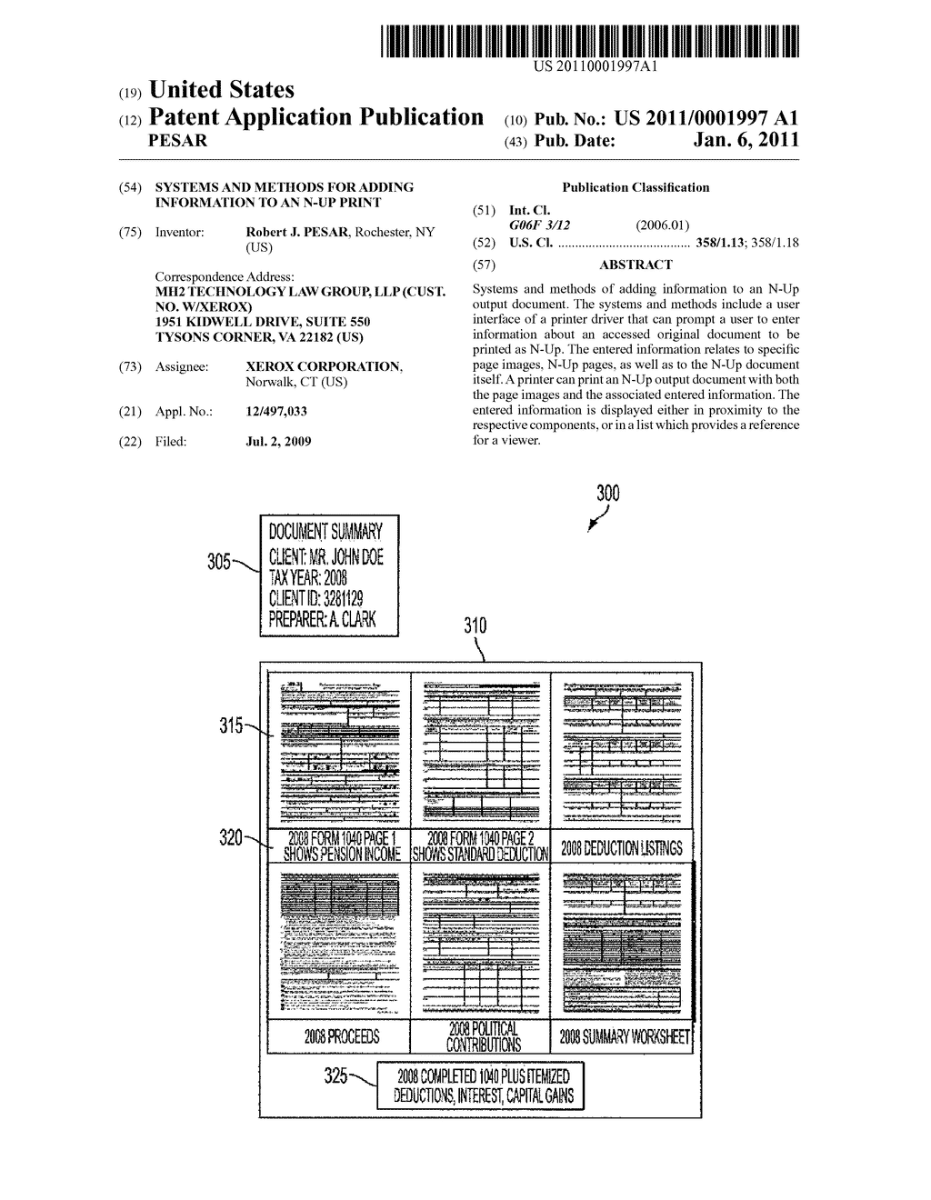 SYSTEMS AND METHODS FOR ADDING INFORMATION TO AN N-UP PRINT - diagram, schematic, and image 01