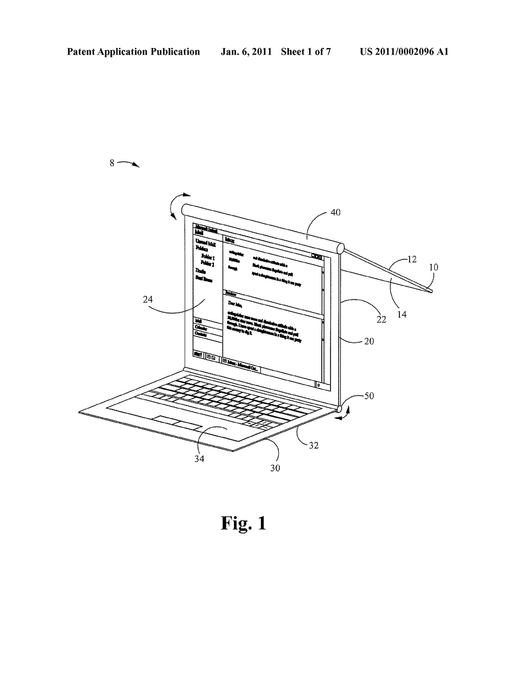 ELECTRONICS DEVICE HAVING ROTATABLE PANELS CONFIGURED FOR DISPLAY AND ADAPTIVE INTERFACE - diagram, schematic, and image 02