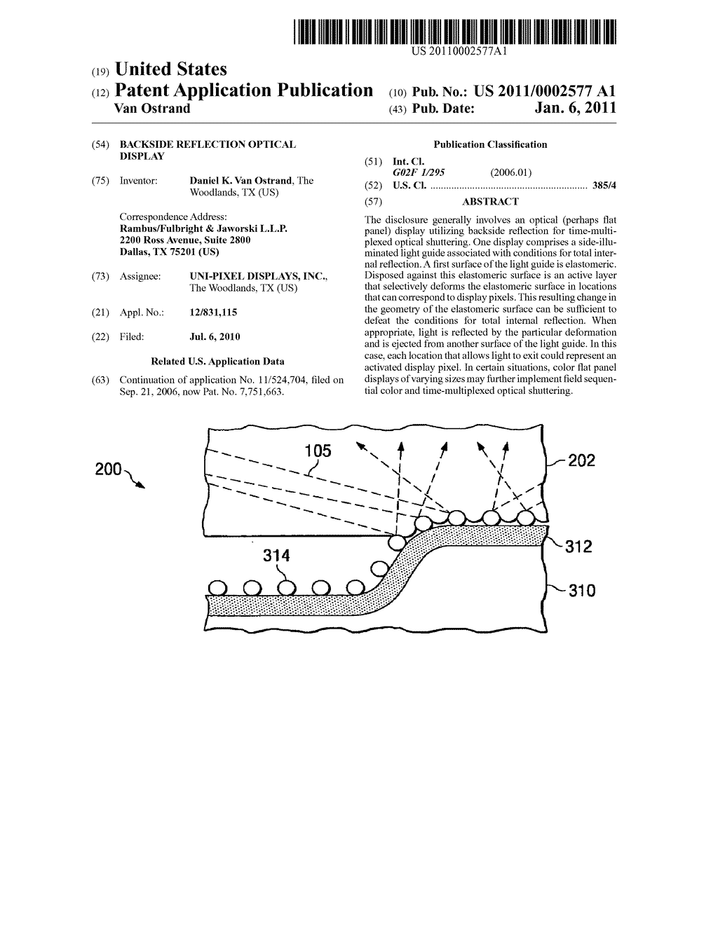 Backside Reflection Optical Display - diagram, schematic, and image 01