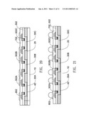METHOD OF DIE REARRANGEMENT PACKAGE STRUCTURE HAVING PATTERNED UNDER BUMP METALLURGIC LAYER CONNECTING METAL LEAD diagram and image