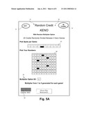 RANDOM CREDIT GENERATION LOTTERY GAME SYSTEM AND METHOD diagram and image