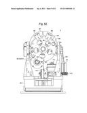 Transmission with connection mechanism for varying tension force diagram and image