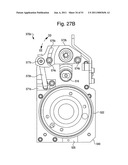 Transmission with connection mechanism for varying tension force diagram and image