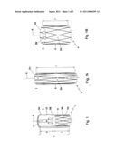 Implant valve for implantation in a blood vessel diagram and image