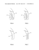 Article of Footwear with Thong Portion Including Grooves diagram and image