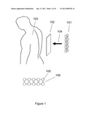 Apparatus and method for engaging acoustic vibration sensors to skin diagram and image