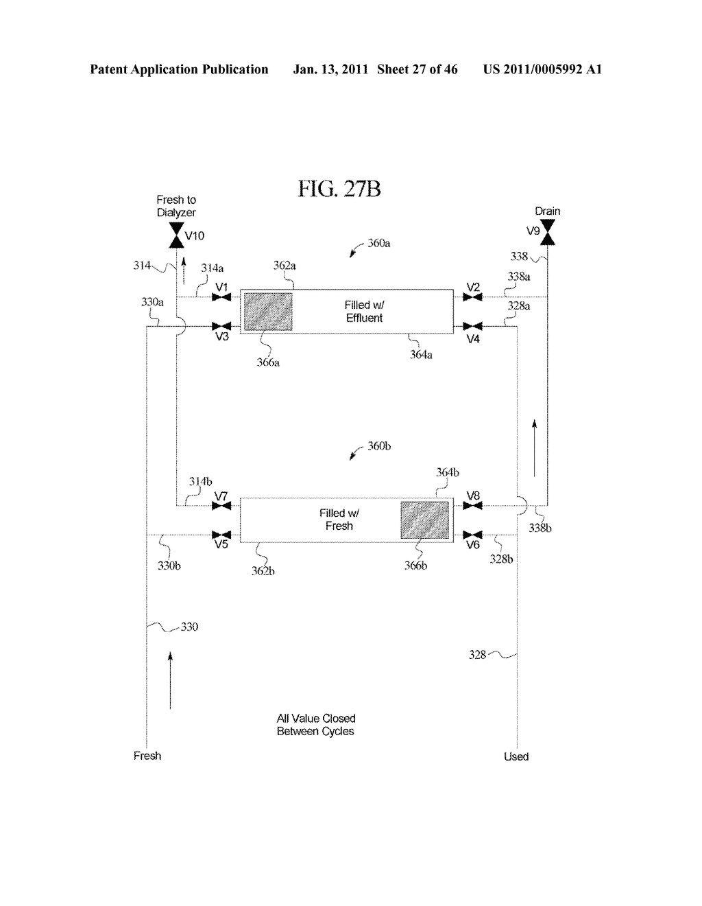 DIALYSIS SYSTEM WITH BALANCE CHAMBER PRIME AND RINSEBACK - diagram, schematic, and image 28