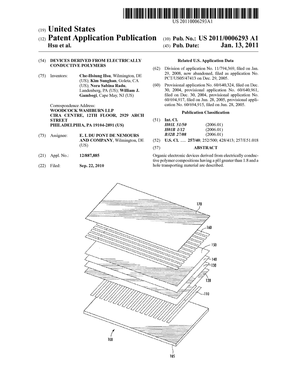 DEVICES DERIVED FROM ELECTRICALLY CONDUCTIVE POLYMERS - diagram, schematic, and image 01