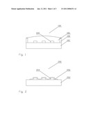 LIGHT-EMITTING DEVICE WITH A SEMI-REMOTE PHOSPHOR COATING diagram and image