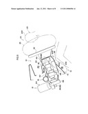 MOUNTING STRUCTURE OF KNEE AIRBAG DEVICE AND ELECTRIC POWER STEERING DRIVE MOTOR diagram and image