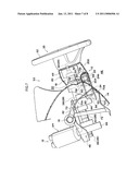 MOUNTING STRUCTURE OF KNEE AIRBAG DEVICE AND ELECTRIC POWER STEERING DRIVE MOTOR diagram and image