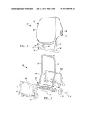 ADJUSTABLE HEAD RESTRAINT ASSEMBLY FOR VEHICLE SEATS diagram and image