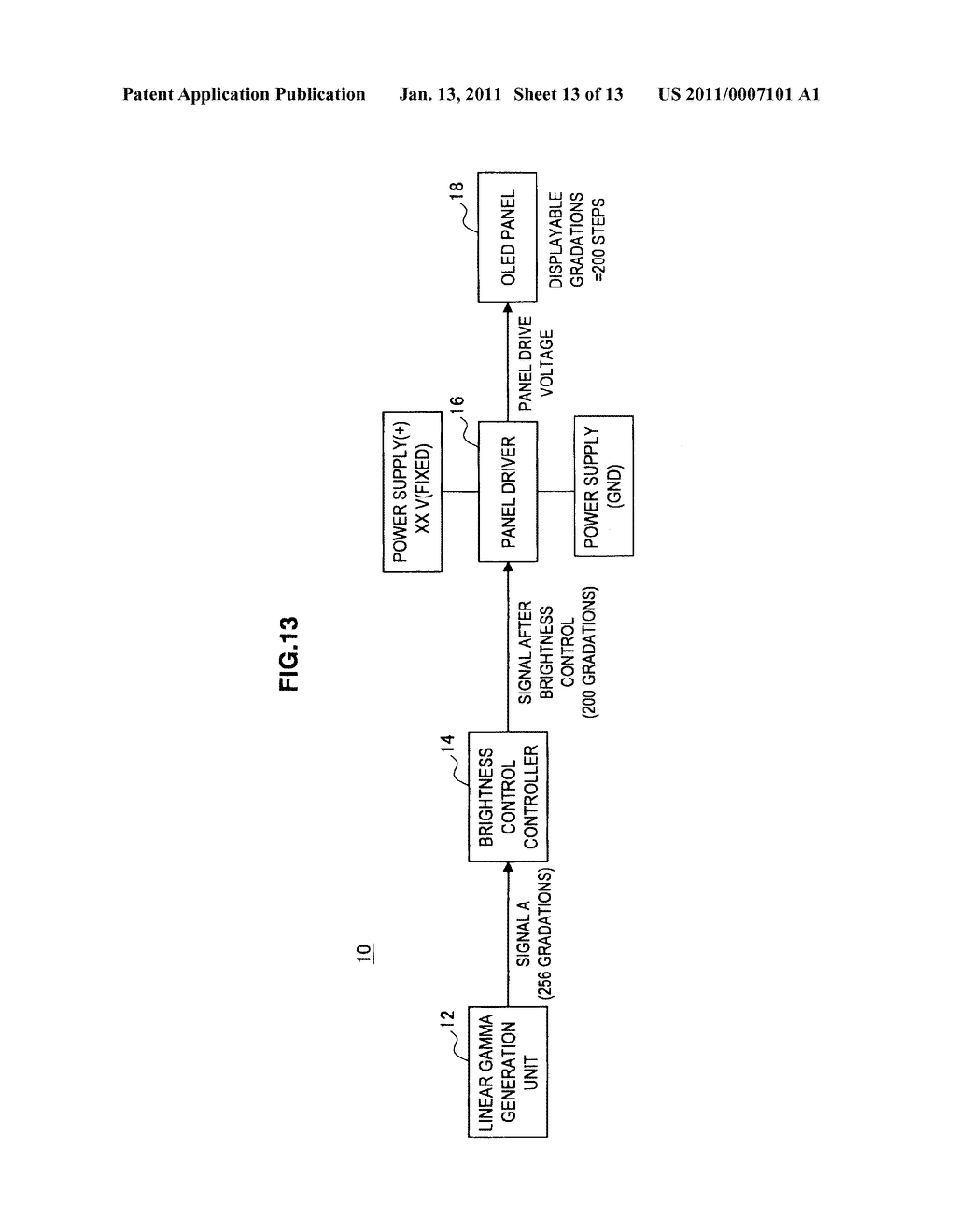 SELF LIGHT EMITTING DISPLAY DEVICE AND METHOD FOR DRIVING SELF LIGHT EMITTING DISPLAY DEVICE - diagram, schematic, and image 14