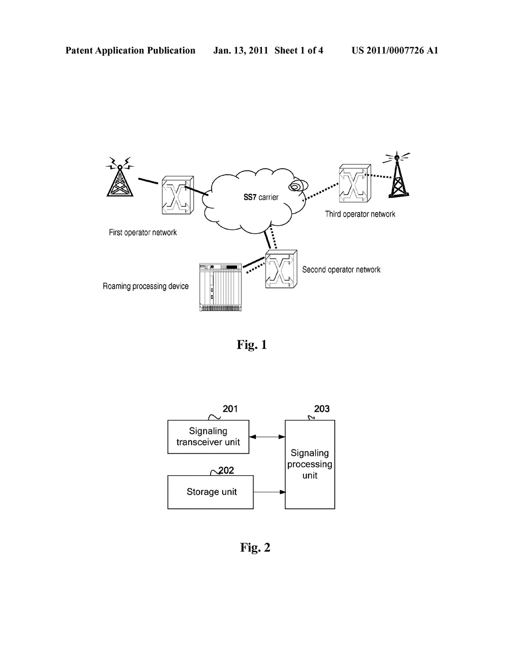 METHOD, ROAMING PROCESSING DEVICE AND COMMUNICATION SYSTEM FOR IMPLEMENTING INTERNATIONAL ROAMING - diagram, schematic, and image 02