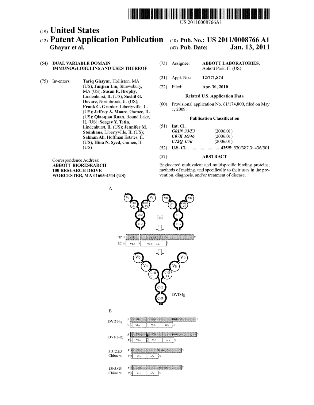 Dual Variable Domain Immunoglobulins and Uses Thereof - diagram, schematic, and image 01