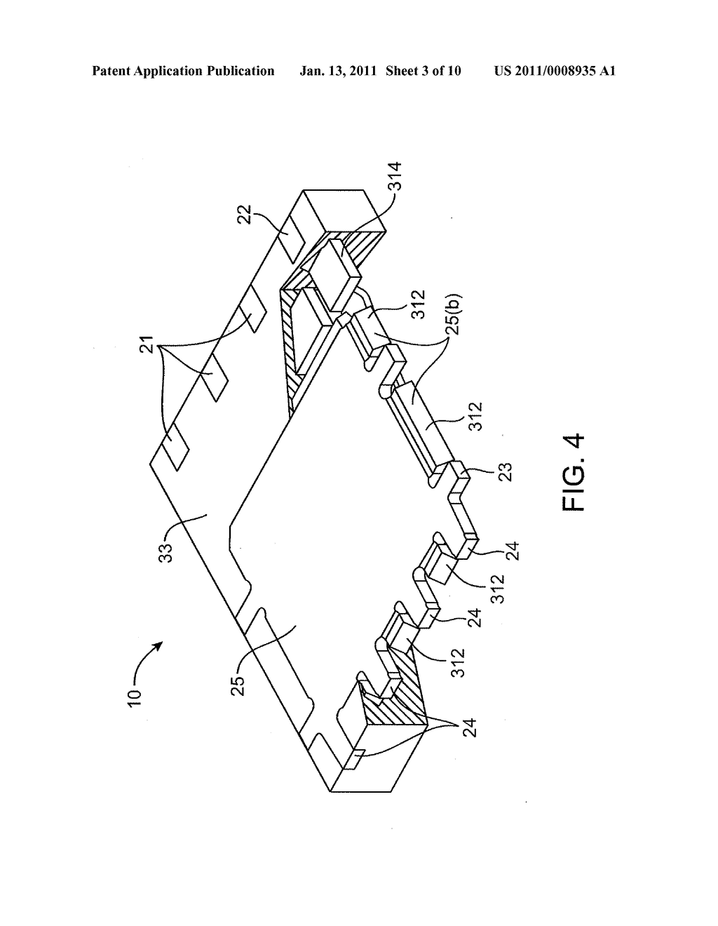 SEMICONDUCTOR DIE PACKAGE INCLUDING LEADFRAME WITH DIE ATTACH PAD WITH FOLDED EDGE - diagram, schematic, and image 04